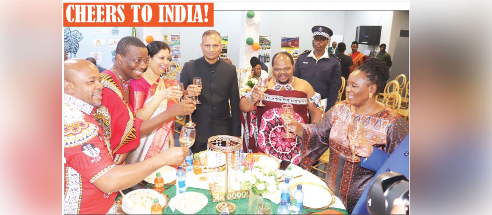 Toast with His Royal Highness Prince Sicalo at Republic Day 2024 Reception