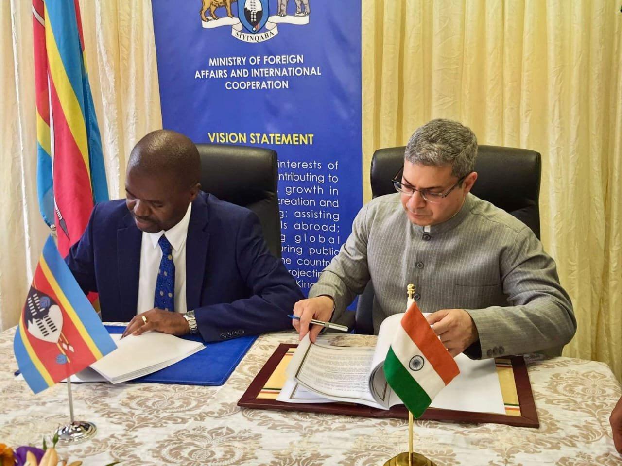 2nd Foreign Office Consultations between India and Eswatini held in Mbabane on 19 Februrary 2024